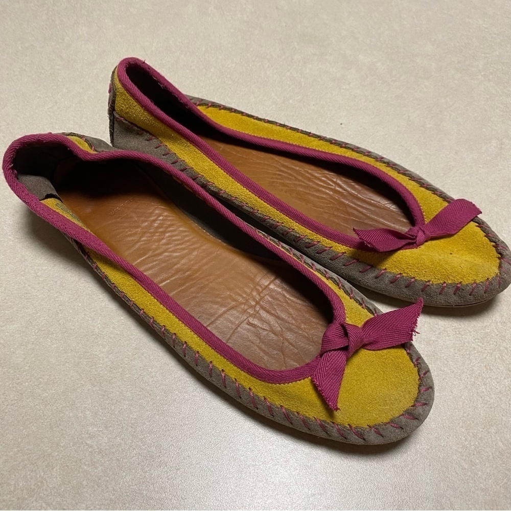Jasper & Jeere Moccasin Suede Ballet Flats Size 40/ US 9